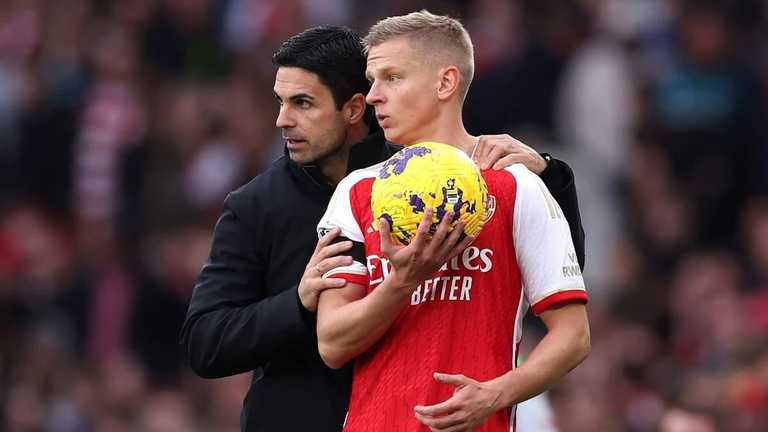 Мікель Артета та Олександр Зінченко / Photo by Alex Pantling/Getty Images 
