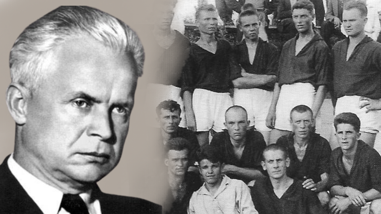 Олександр Довженко і Металіст у 1920-х / Колаж Спорт 24 Олександр Довженко і Металіст у 1920-х / Колаж Спорт 24