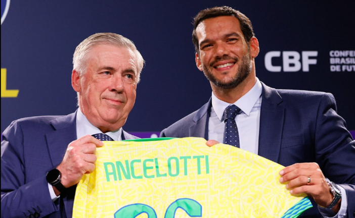 Анчелотті (ліворуч) / Фото Рафаель Рібейро / CBF