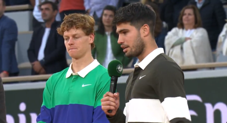 Сіннер та Алькарас / Скріншот