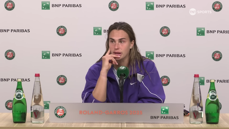 Аріна Соболенко / Скріншот