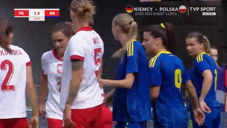 Україна програла Польщі / Скріншот з трансляції Україна програла Польщі / Скріншот з трансляції