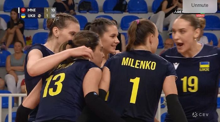 Жіноча збірна України з волейболу впевнено перемогла Чорногорію і піднялася в топ-три Золотої Євроліги