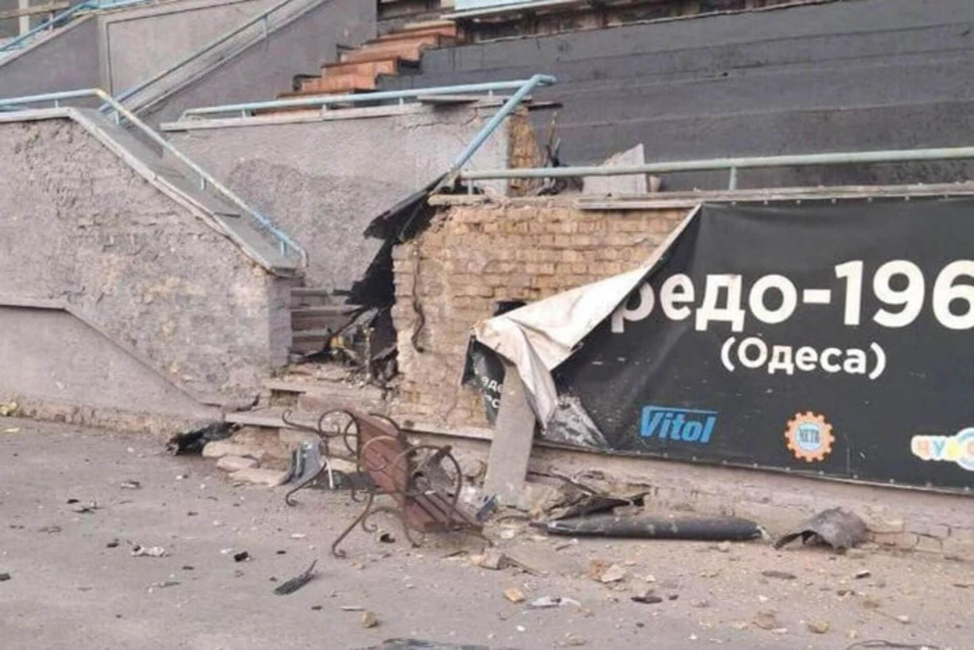 Зруйнований стадіон Спартак / Фото Юлія Хан