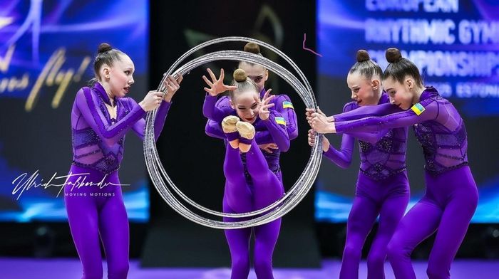Сборная Украины по художественной гимнастике выиграла чемпионат Европы в многоборье