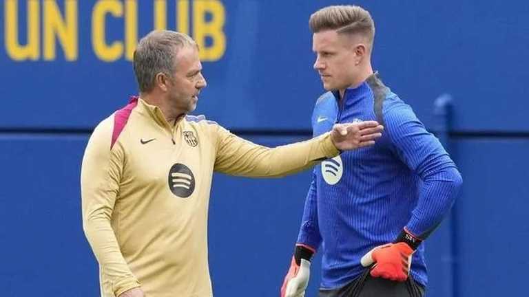 Гансі Флік та Марк-Андре тер Штеген / EFE