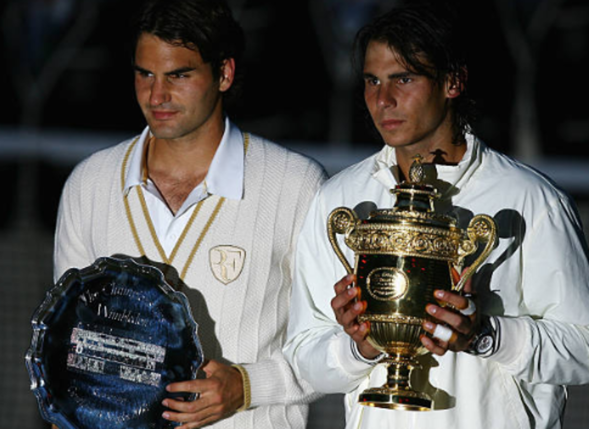 Роджер Федерер та Рафаель Надаль / Julian Finney via Getty Images