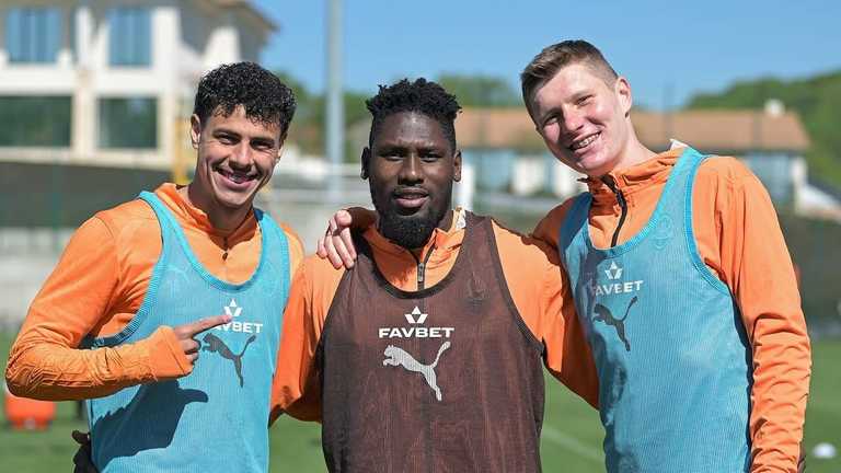 Грам, Траоре и Бондаренко / Фото ФК Шахтер Грам, Траоре и Бондаренко / Фото ФК Шахтер