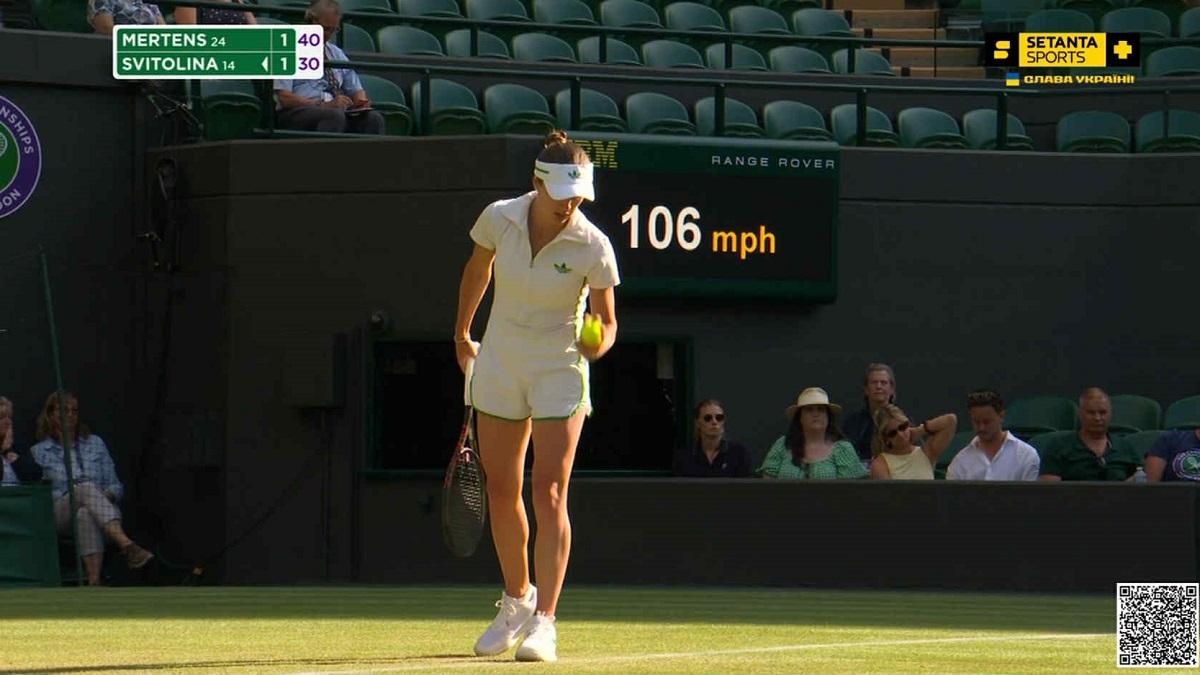 Элина Свитолина / Скриншот с трансляции Элина Свитолина / Скриншот с трансляции