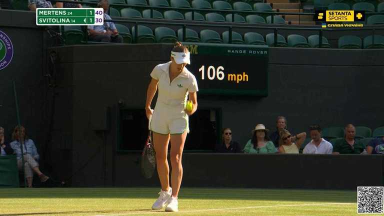 Еліна Світоліна / Скріншот з трансляції Еліна Світоліна / Скріншот з трансляції