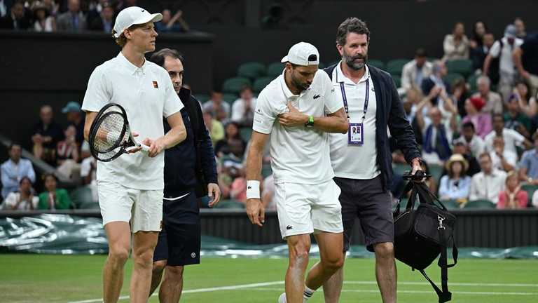 Сіннер і Дімітров / Photo by Visionhaus / Getty Images Сіннер і Дімітров / Photo by Visionhaus / Getty Images