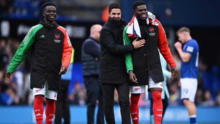 Сака, Артета и Партей / Getty Images Сака, Артета и Партей / Getty Images