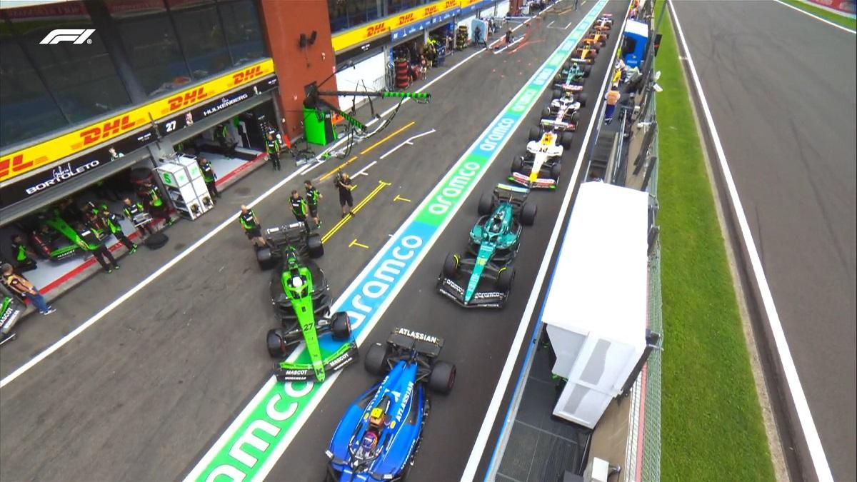 Кваліфікація Гран-прі Бельгії / Скріншот з трансляції