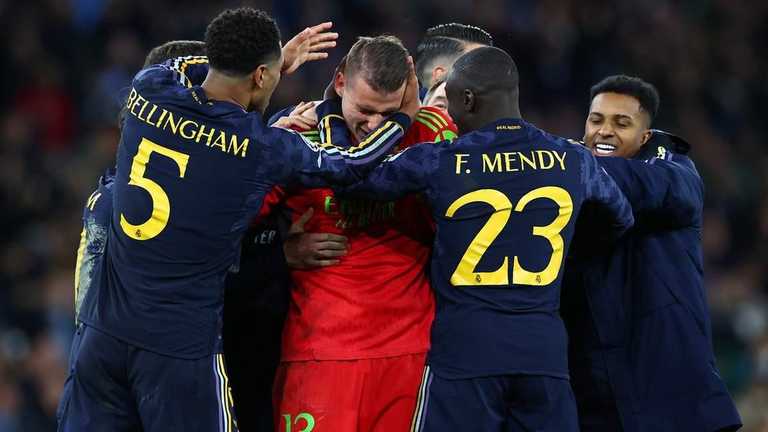 Андрій Лунін з одноклубниками / фото: Getty images 