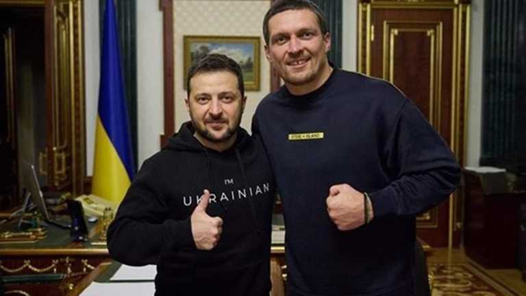Володимир Зеленський і Олександр Усик / фото: Офіс Президента