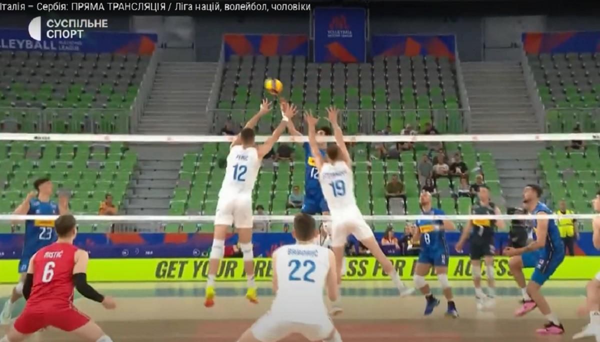 Італія розтрощила Сербію / Скріншот з відео Італія розтрощила Сербію / Скріншот з відео