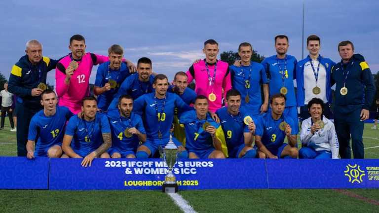 Сборная Украины по парафутболу / Фото Национальный комитет спорта инвалидов Украины