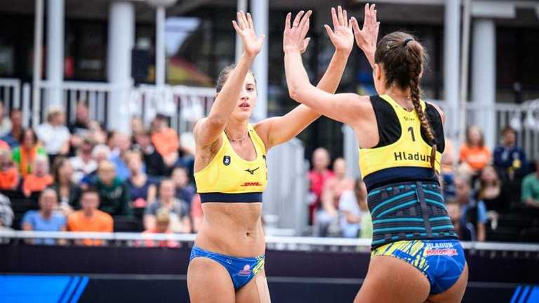 Тетяна Лазаренко і Марина Гладун / Фото: CEV Тетяна Лазаренко і Марина Гладун / Фото: CEV