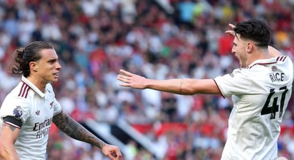 Рикардо Калафиори и Деклан Райс / Фото instagram.com/arsenal/