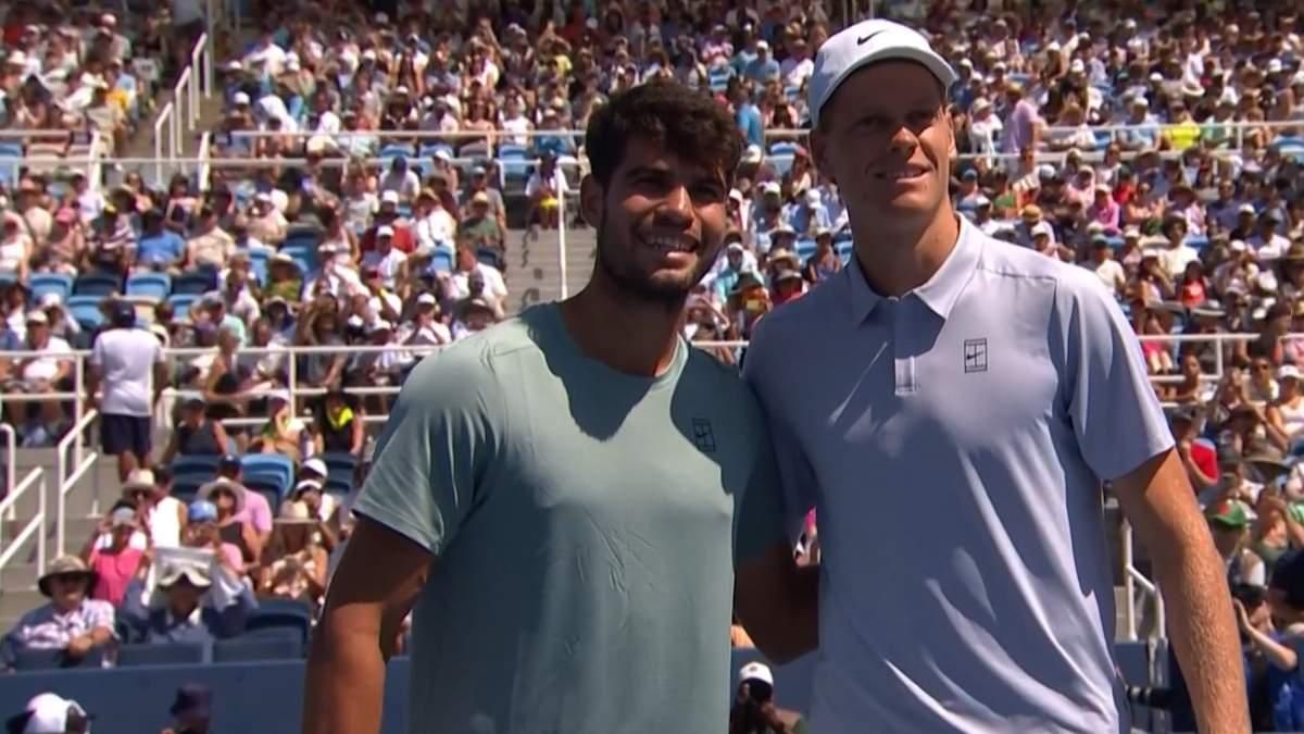 Карлос Алькарас и Янник Синнер / Скриншот