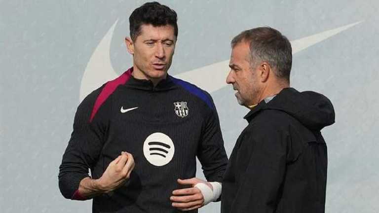 Лєвандовскі і Флік / Фото EFE Лєвандовскі і Флік / Фото EFE