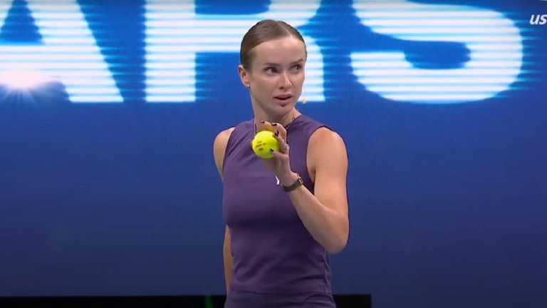 Еліна Світоліна / Скріншот з трансляції Еліна Світоліна / Скріншот з трансляції