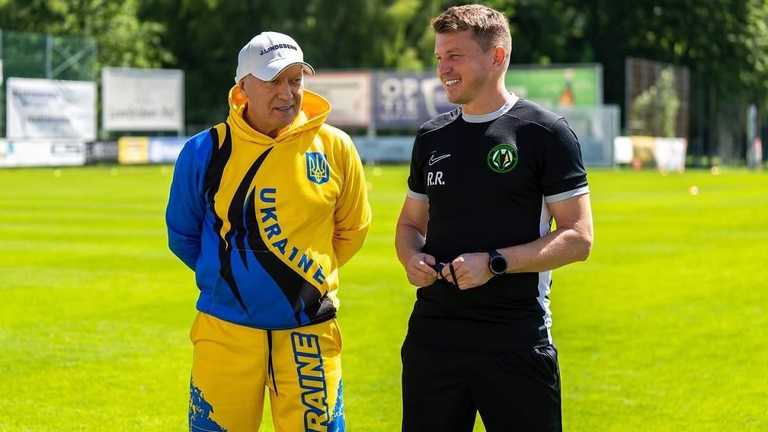 Генадій Буткевич і Руслан Ротань / Фото ФК Полісся 