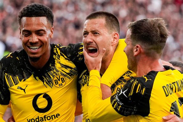 Боруссия Д упустила победу в сумасшедшем матче с 6 голами – дебютант получил красную и привез пенальти Боруссия Д упустила победу в сумасшедшем матче с 6 голами – дебютант получил красную и привез пенальти