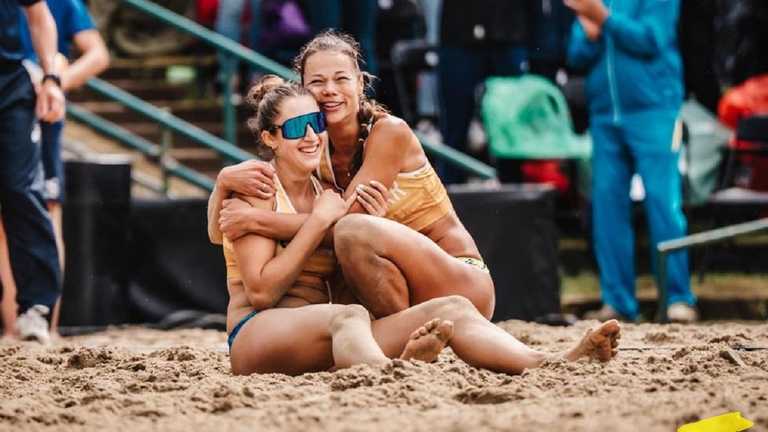 Тетяна Лазаренко і Марина Гладун / Фото CEV Тетяна Лазаренко і Марина Гладун / Фото CEV