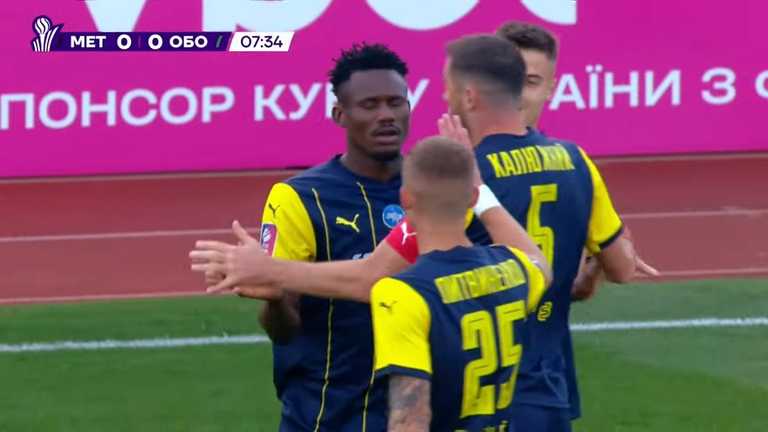 Игроки Металлиста 1925 празднуют гол / Скриншот из видео Игроки Металлиста 1925 празднуют гол / Скриншот из видео