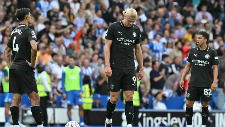 Брайтон – Манчестер Сіті – 2:1 / JUSTIN TALLIS/AFP via Getty Images 