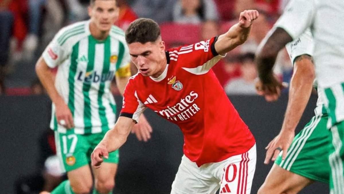 Георгий Судаков против Риу Аве / фото: Бенфика 