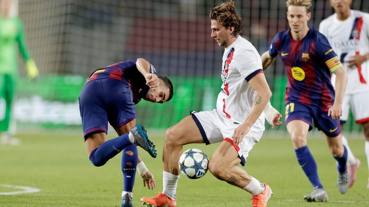 Забарный в матче против Барселоны / Фото: ПСЖ