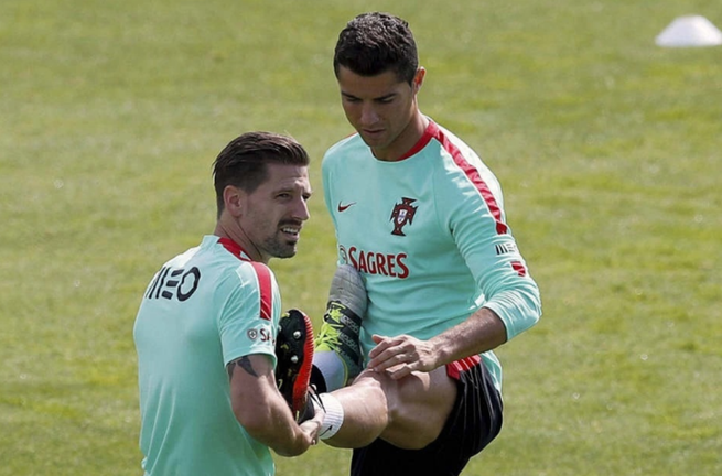 Адрієн Сілва і Кріштіану Роналду / Фото з соцмереж Адрієн Сілва і Кріштіану Роналду / Фото з соцмереж