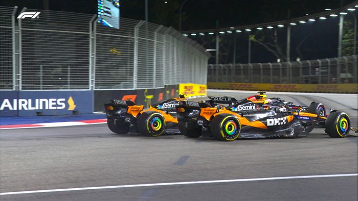 Рассел виграв Гран-прі Сінгапуру, Норріс посварився з Піастрі, Макларен взяв Кубок конструкторів – Формула-1