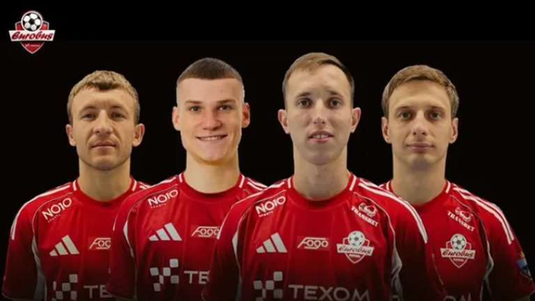 Швед, Семенченко, Абакшин і Фаренюк / Фото ФК Євробус Швед, Семенченко, Абакшин і Фаренюк / Фото ФК Євробус