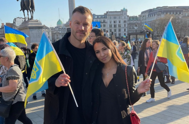 Ярмоленко з дружиною / Фото з Instagram