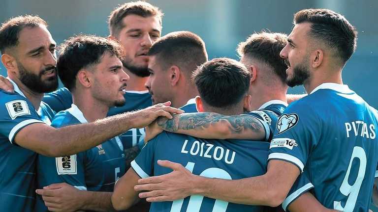 Кіпріоти святкують гол / Фото CFA Кіпріоти святкують гол / Фото CFA