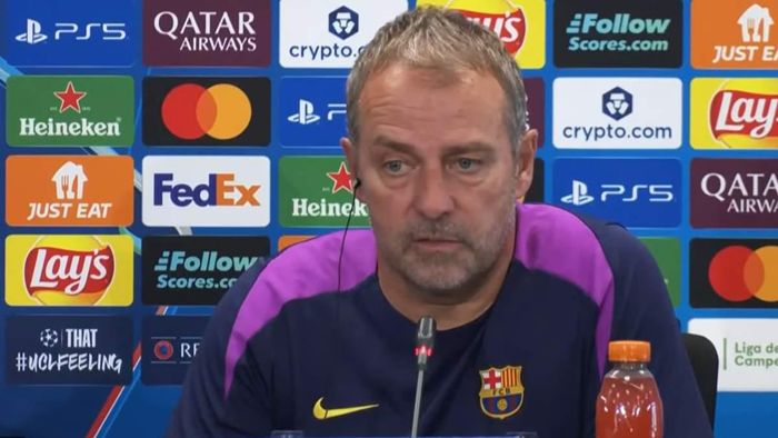 Флик объяснил поражение Барселоны от ПСЖ: "Не думаю, что мы находимся на одном уровне"
