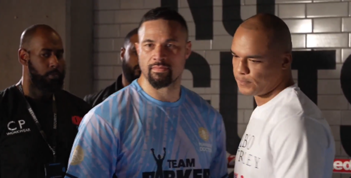 Потенційні суперники Усика: Паркер і Вордлі провели першу битву поглядів (ВІДЕО)