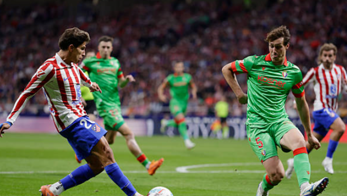 Атлетіко вимучив перемогу над Осасуною та повернувся у зону Ліги чемпіонів Атлетіко вимучив перемогу над Осасуною та повернувся у зону Ліги чемпіонів