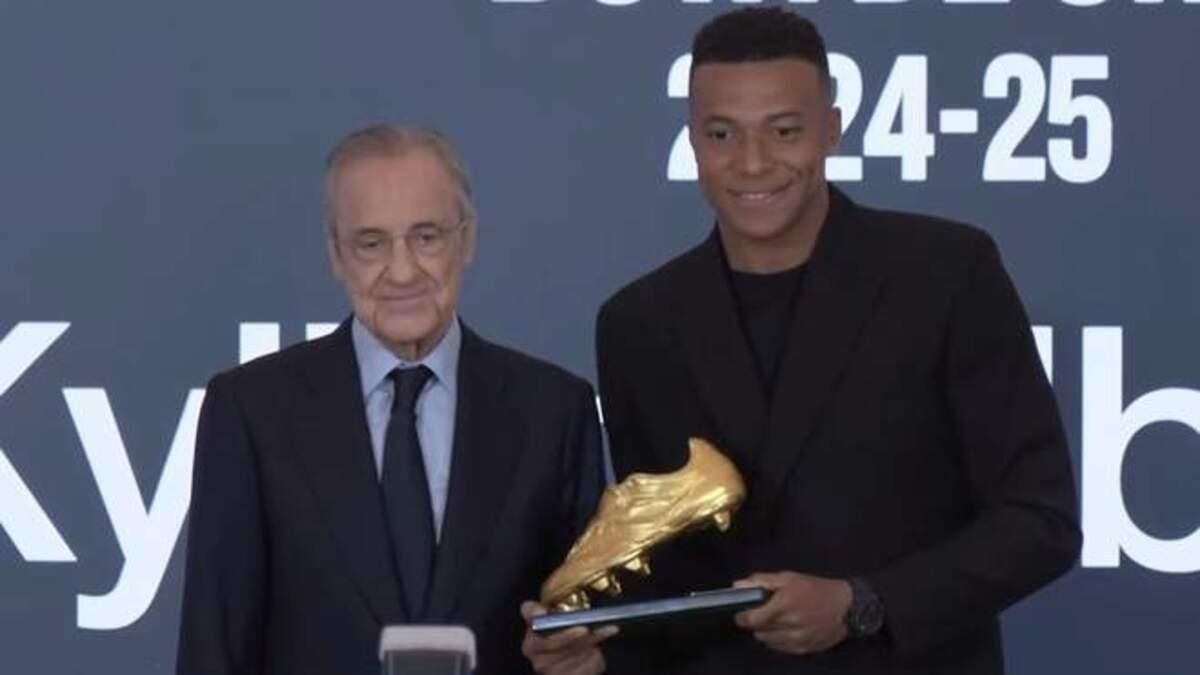 Флорентино Перес и Килиан Мбаппе / Скриншот