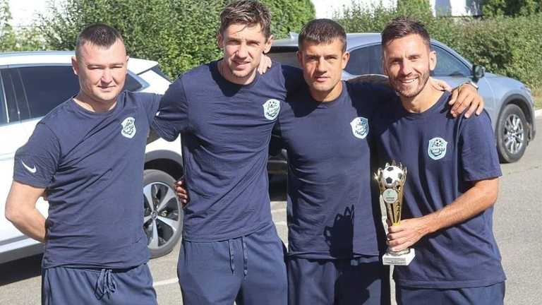 Гармаш та Рибалка в стані Лісного / фото: ФК Лісне  