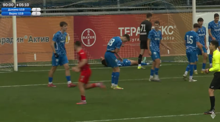 Игроки Динамо U-19 / Скриншот