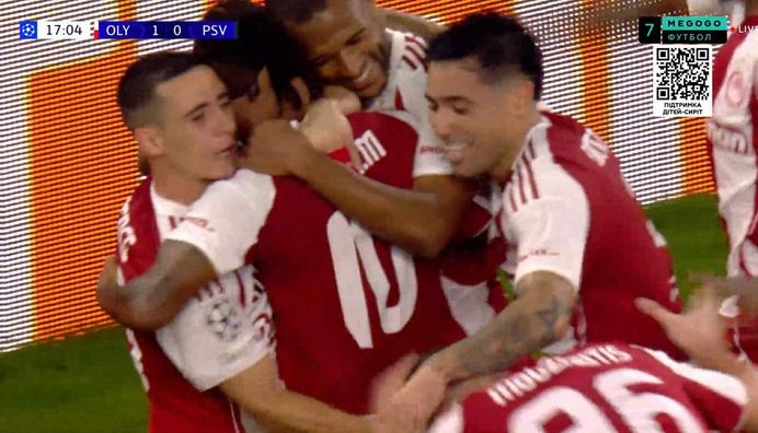 ЛЧ: Олімпіакос без Яремчука драматично втратив перемогу, Тоттенхем зі суперголом у меншості знищив Копенгаген