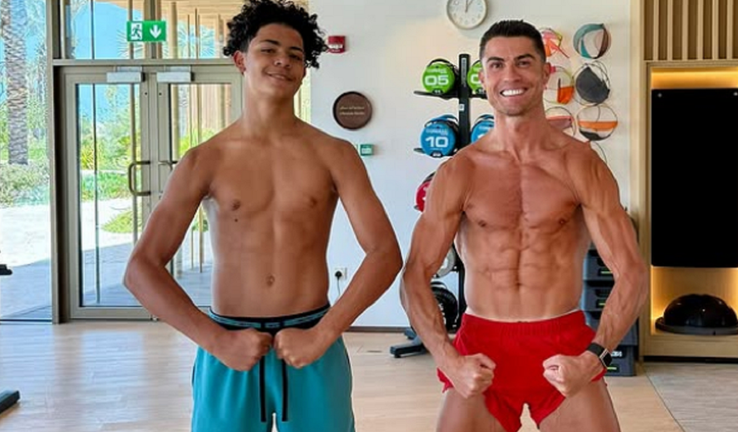 Криштиану Роналду с сыном / Инстаграм