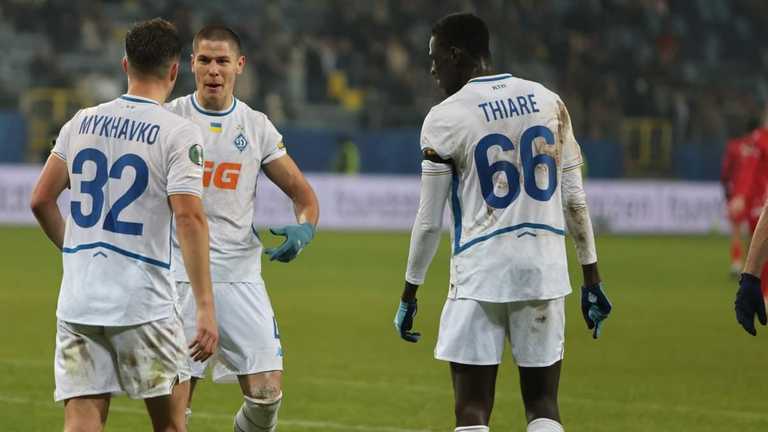Михавко, Попов та Тіаре / фото: ФК Динамо 