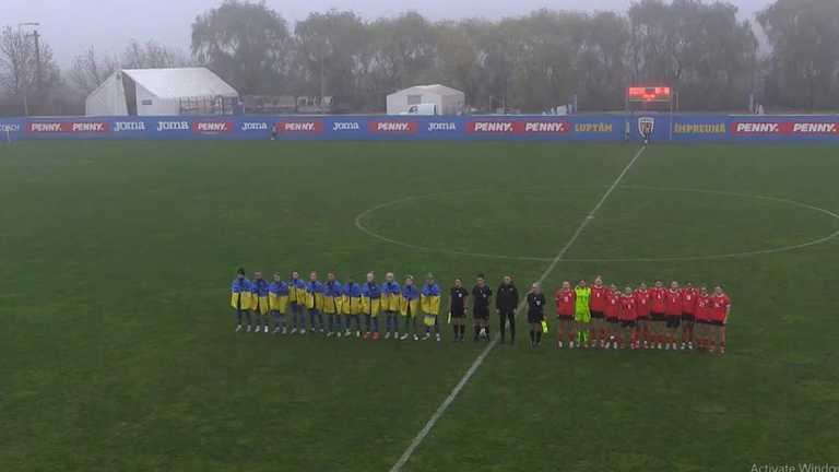 Сборные Украины и Австрии / Скриншот из видео Сборные Украины и Австрии / Скриншот из видео