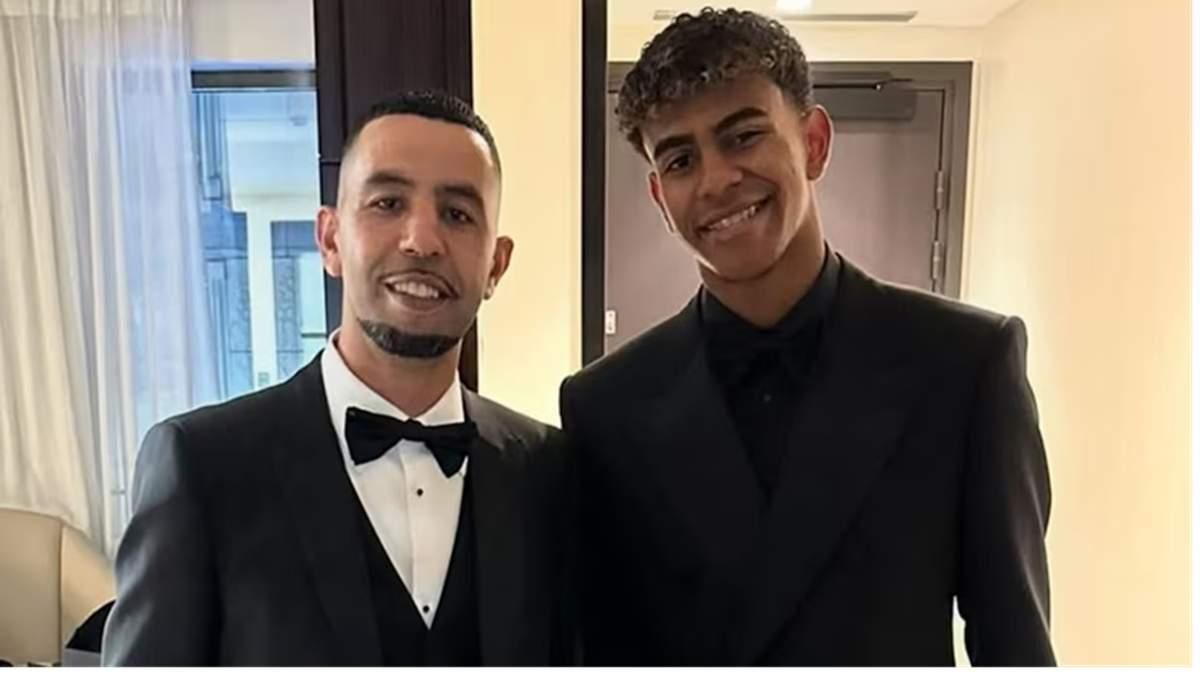 Мунір Насрауї та Ламін Ямаль / Фото зі соцмереж Мунір Насрауї та Ламін Ямаль / Фото зі соцмереж