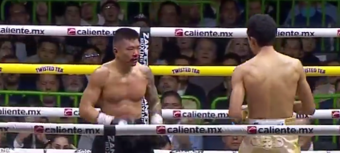 Хегай із кривавим розсіченням достроково програв бій за звання чемпіона світу (ВІДЕО)